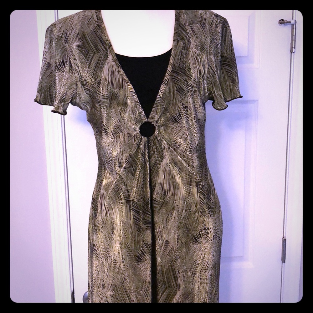 Keyhole slinky Dress with attached sheath